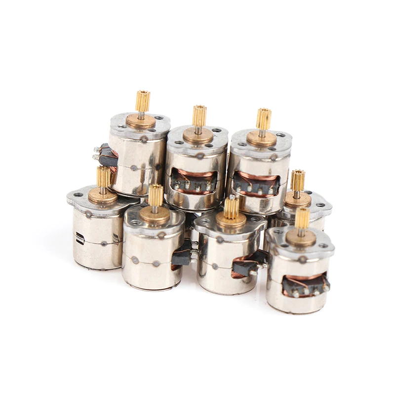 

1PC/5PCS/10PCS Mini 2-phase 4-wire Dia 8mm DC Stepper Motor Miniature Stepper With Gear Small Tiny Micro Motor Toy Engine