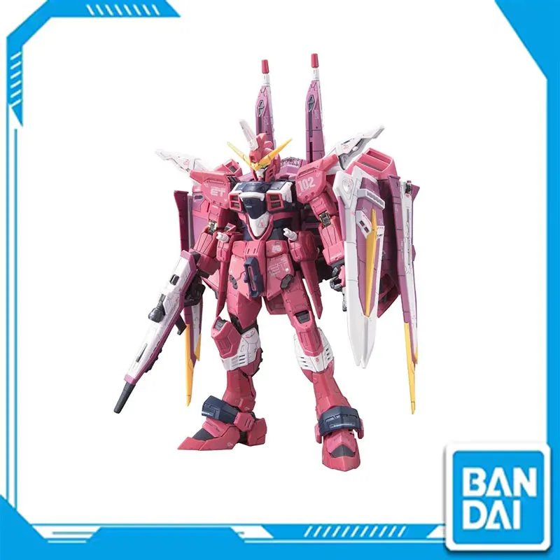 

Original Bandai Mobile Suit Gundam Model RG 09 1/144 SEED ZGMF-X09A JUSTICE Assembly Model Mobile Suit Plastic Action Figure Toy