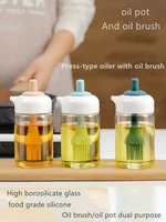 silicone oil brush bottle kitchen high temperature barbecue brush household oil bottle food grade oil bottle brush artifact