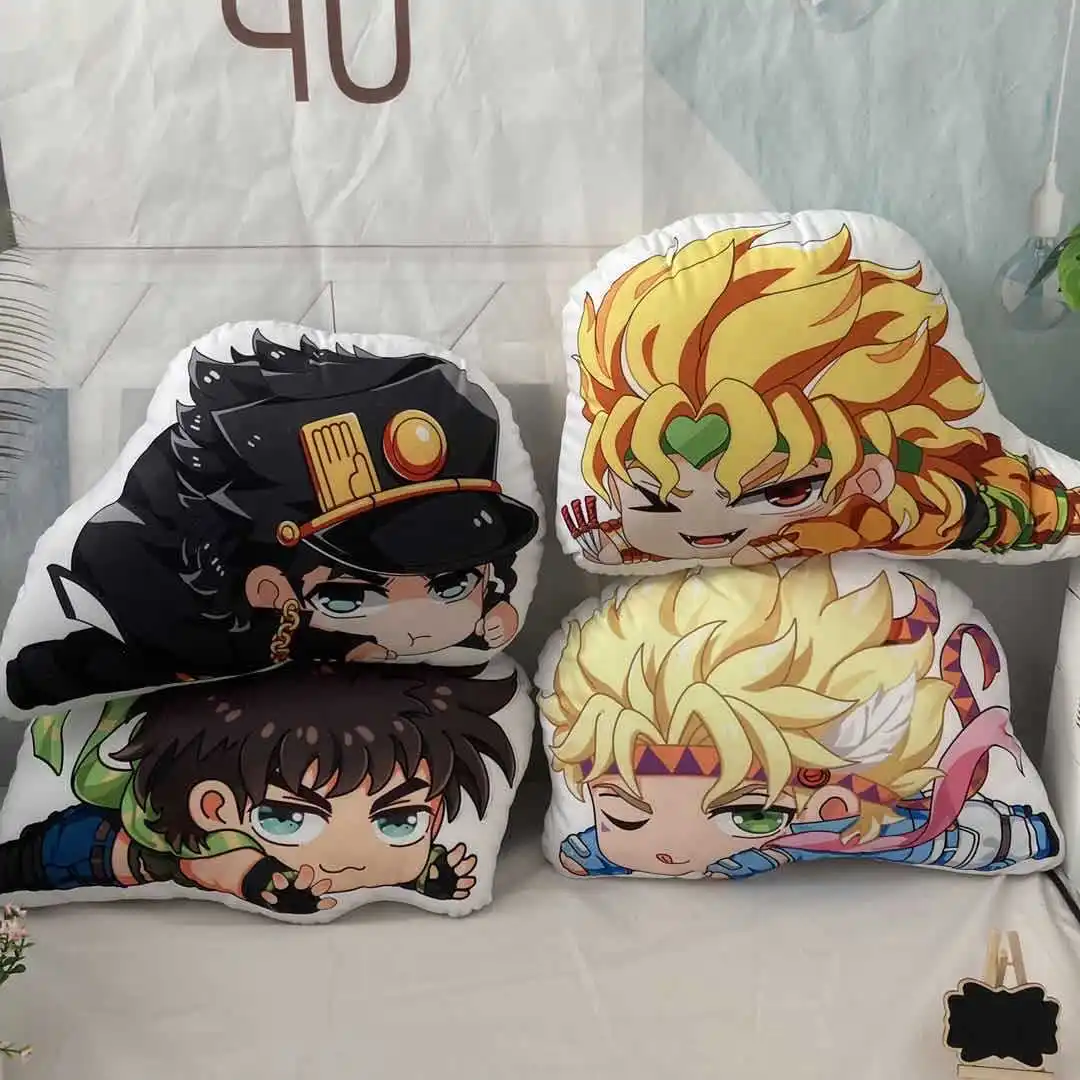 

10/45cm Anime Jojo's Bizarre Adventure Pillow Toys Plush Filling Kujo Jotaro Plush Doll Home Decoration Gifts for Fan Friends