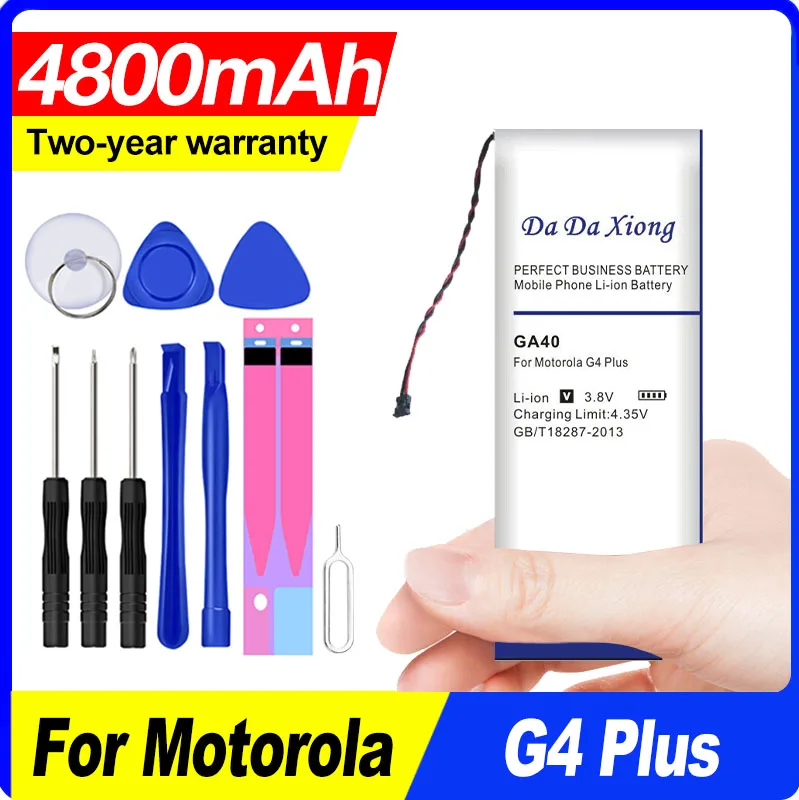 

4800mah Ga40 Battery For Motorola Moto G4 Plus Xt1625 Xt1622 Xt1644 Xt1643 Phone