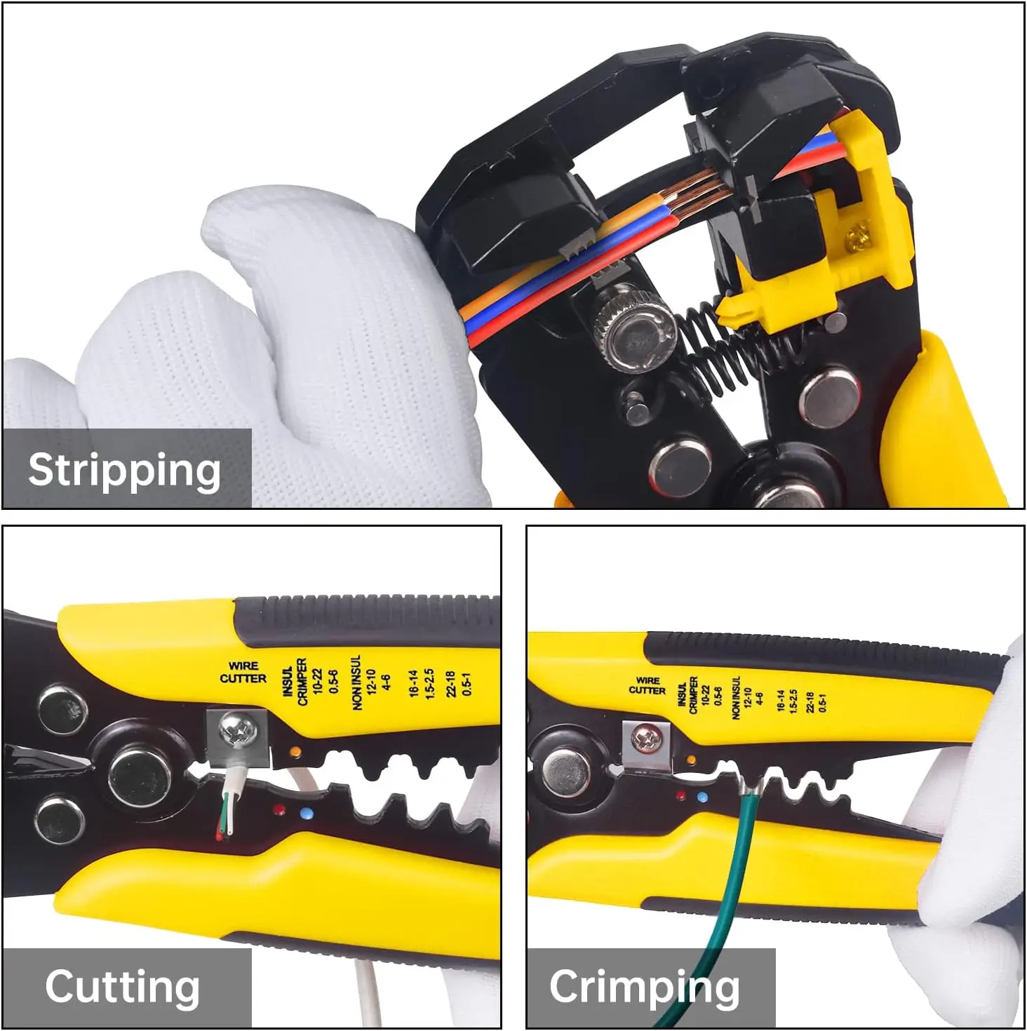 Автоматический универсальный инструмент для зачистки проводов