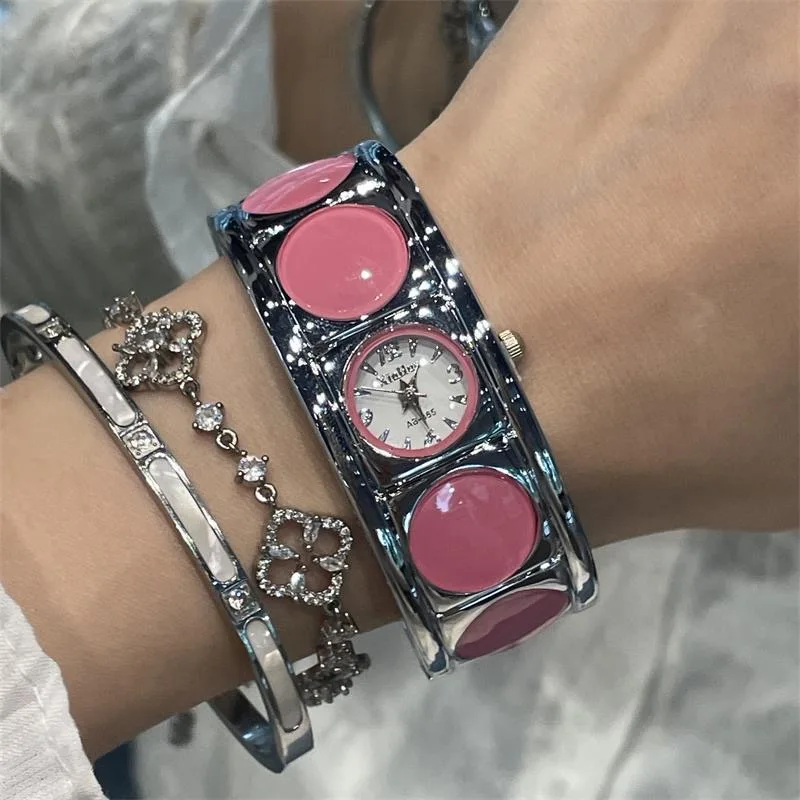 Женские кварцевые часы Orologio синие розовые