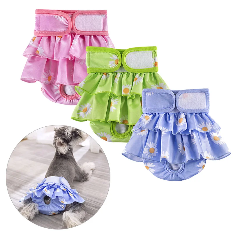 

Dog Menstrual Pants Princess Pet Panties Pet Physiological Pants Female Dog Physiological Pants Leakproof Washable Pet Supplies