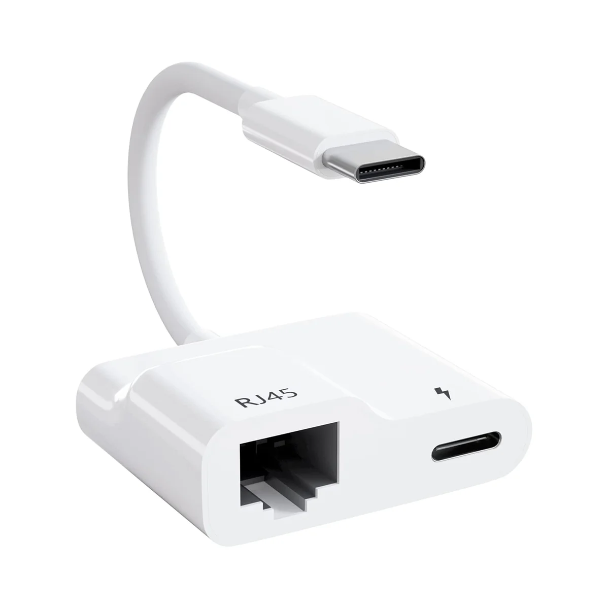 Адаптер с USB C на Ethernet, адаптер USB Type C на RJ45 Gigabit Ethernet LAN с зарядным устройством PD 60 Вт, для MacBook Air/Pro
