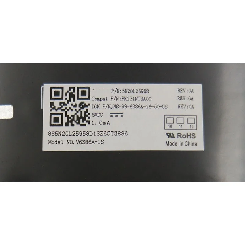 Новая Оригинальная клавиатура США для Lenovo IdeaPad 110-15ISK 110-17ACL 110-17IKB 110-17ISK