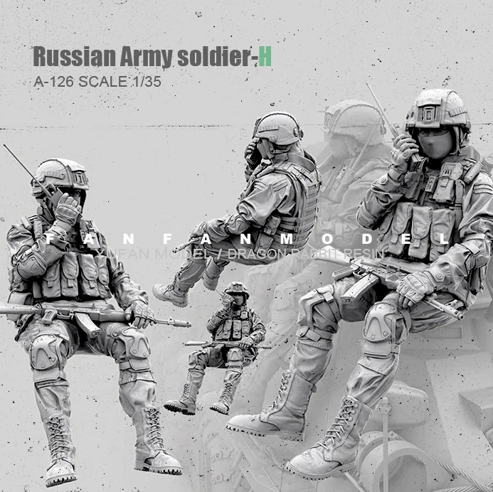 

1/35(50 мм) российские спецназ-полимерный солдат высота