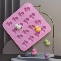 silicone chocolate mold animal cake biscuit mold baking flip sugar candy silicone duck flip sugar candy mold baking tools