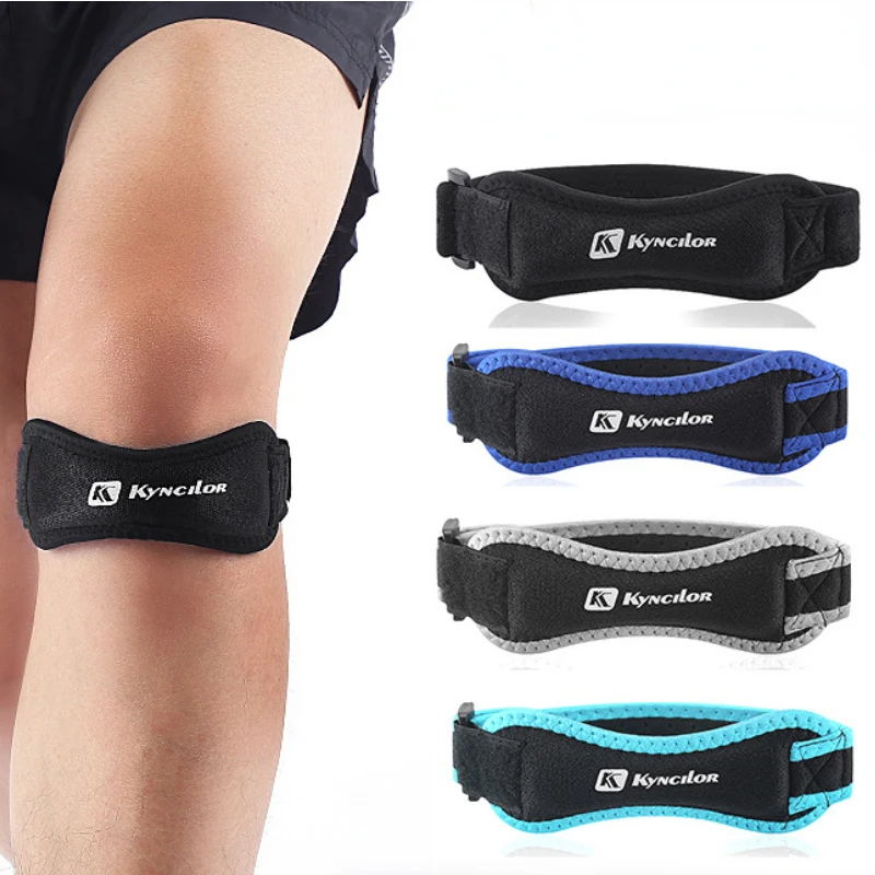 

1/2Pcs Adjustable Patella Knee Tendon Strap Kneepad Support Professional Protector Pad Belted Sports Knee Brace Black Keenpads