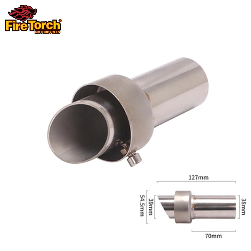 

Универсальный выхлопной глушитель для мотоцикла, 54,5 мм, съемный глушитель для снижения уровня шума, модифицированный шумоподавитель