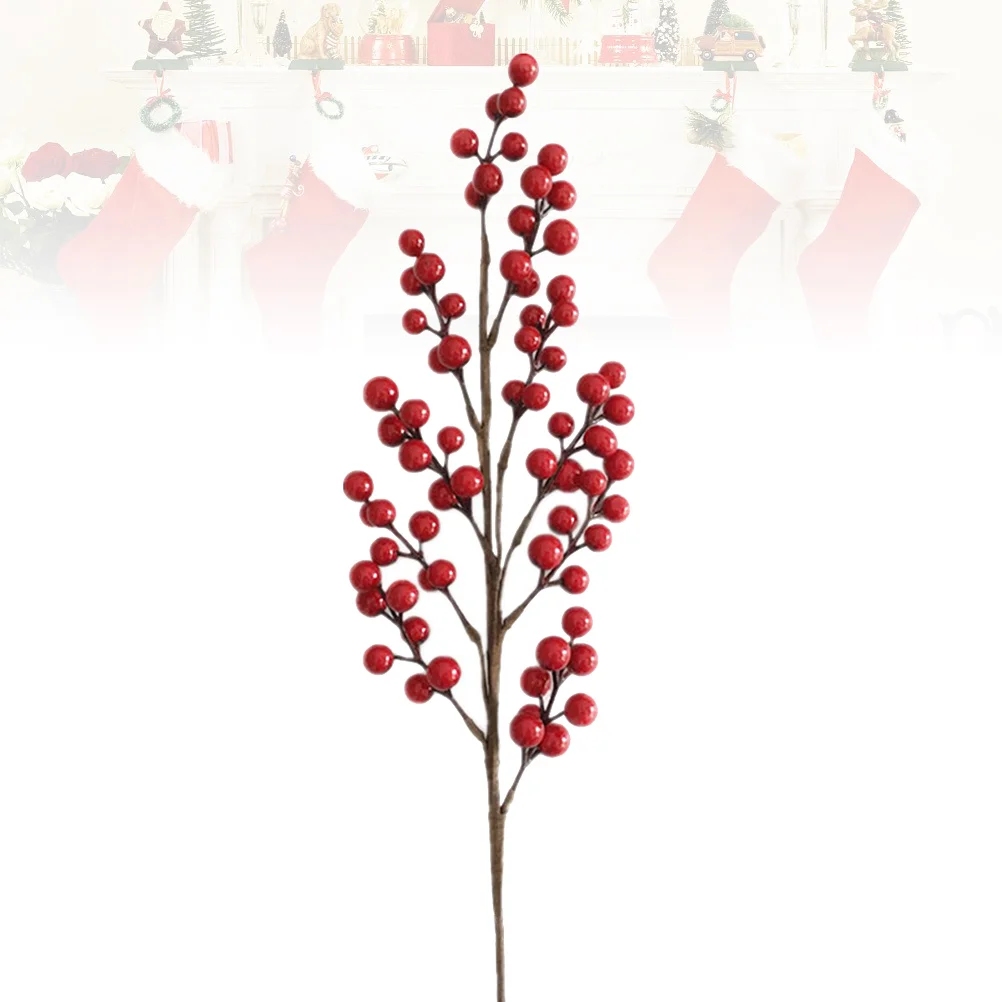 

1Pc Simulation Berry Ornament Vivid Lifelike Imitation Flower Bouquet DIY Craft Accessories Christmas Household Decoration