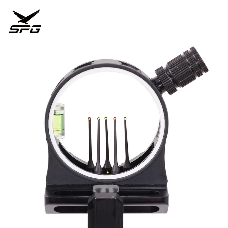 Universal Five Needle Compound Archery Bow Sight with Lamp