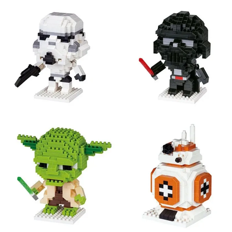 

Star War LNO118-121 Darth Vader clone troopers R2-D2 Children's puzzle block toys