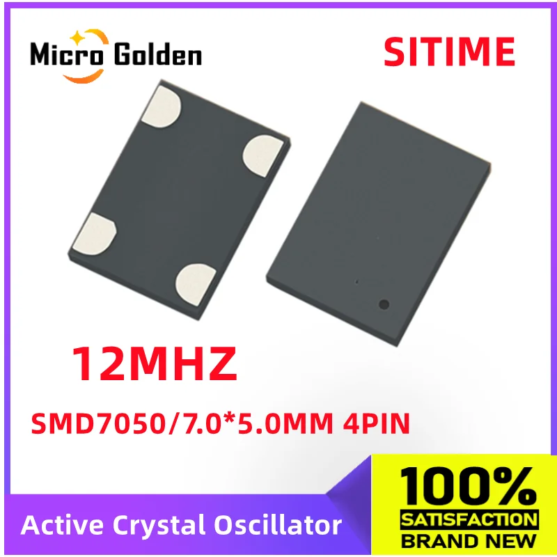 (2 шт.) SITIME 12M 12 МГц 12,000 МГц SIT8208AI низкофазный шумоподавляющий активный кварцевый генератор OSC SMD 7050 5070 5,0*7,0 мм 4 контакта