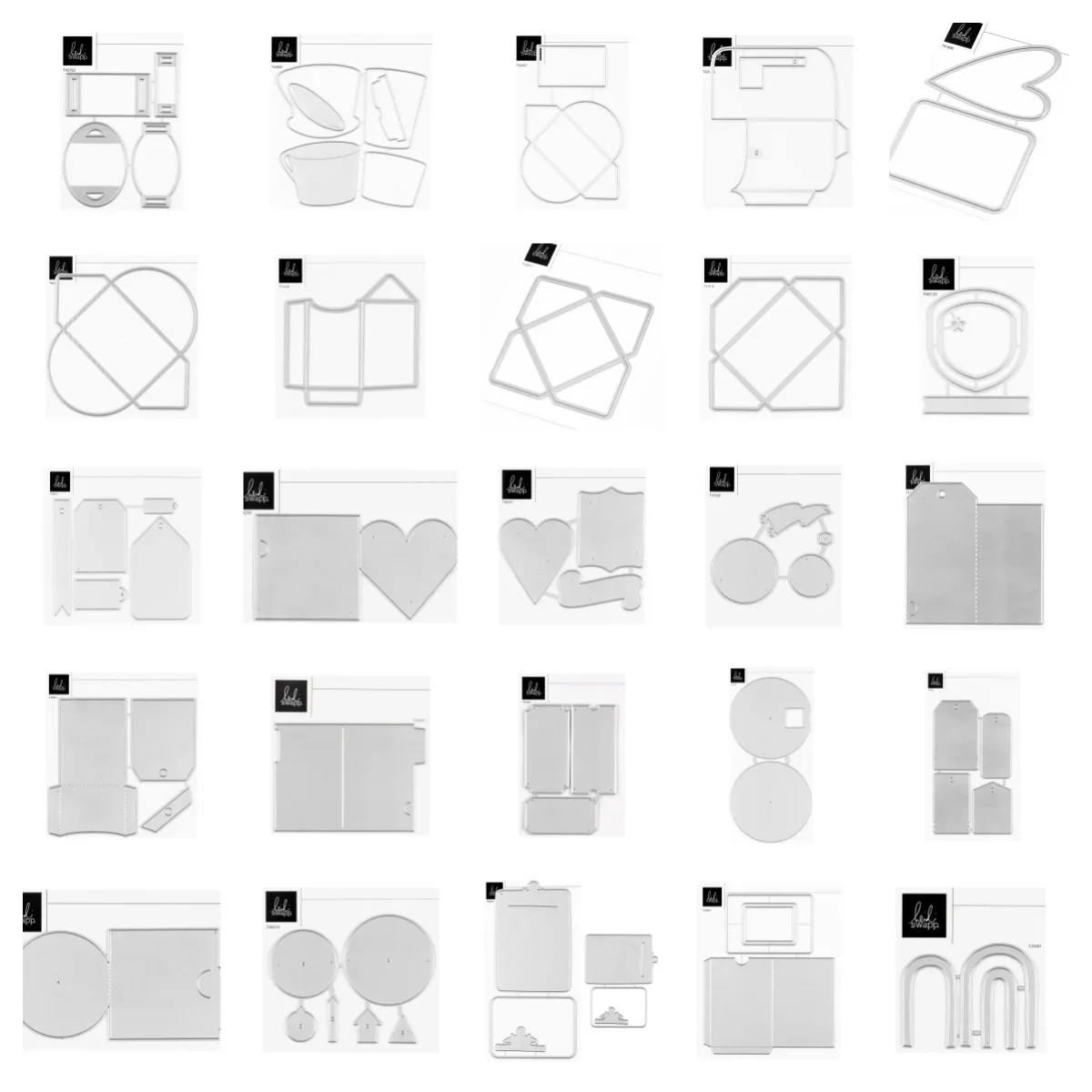 Новый призрак сердце открытка бирка металлические трафареты для DIY скрапбук