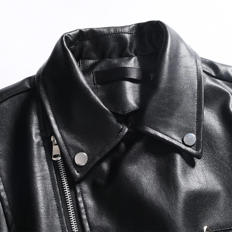 Мужская кожаная куртка-бомбер из натуральной овечьей кожи | одежда