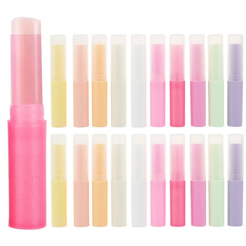

50/100/200pcs/lot Empty Plastic Lipstick Tube 4g Lip Gloss Tubes Cosmetic Containers Wholesale 4ml Cosmetic Packing for Makeup