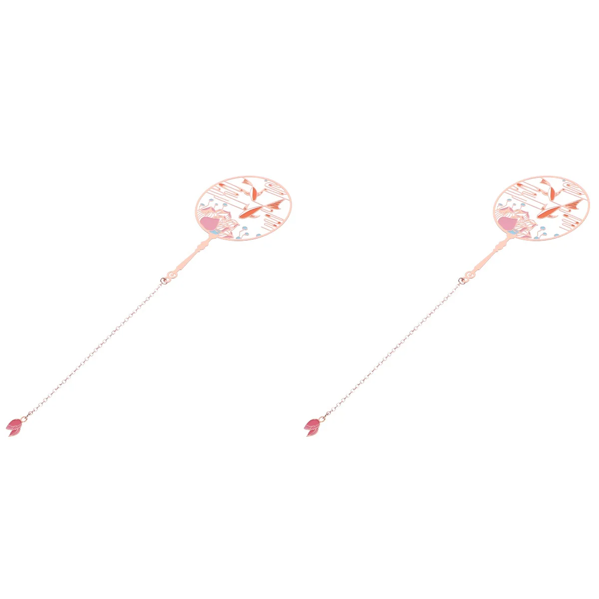 

2 Pack Metal Bookmarks Chinoiserie Decor Vintage Bookmarks Animal Decor Classic Bookmark Delicate Retro Bookmarks