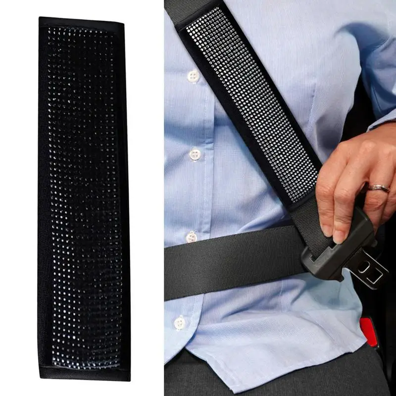 

Bling Seat Belt Covers Universal Car Seat Belt Safety Cover Auto Shoulder Strap Pad Car Safety Belt Covers Shoulder Protector