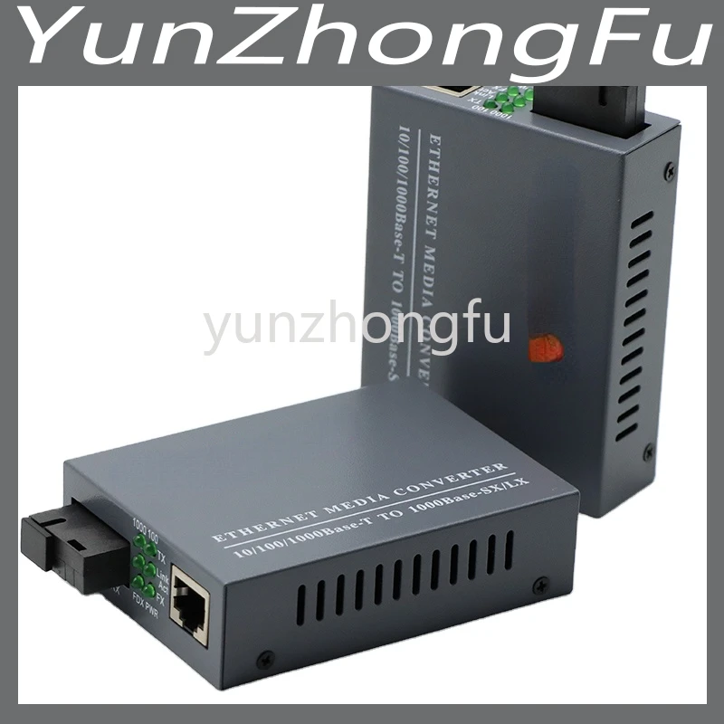 

HTB-GS-03AB медиаконвертер 100 1000 м базовое волокно SC к Rj45 20 км гигабитный волоконный медиаконвертер