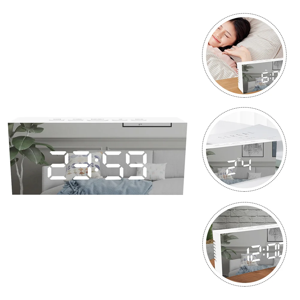 

1 Set Adjustable Brightness Digital Alarm Clock Easy to Set Alarm Clock