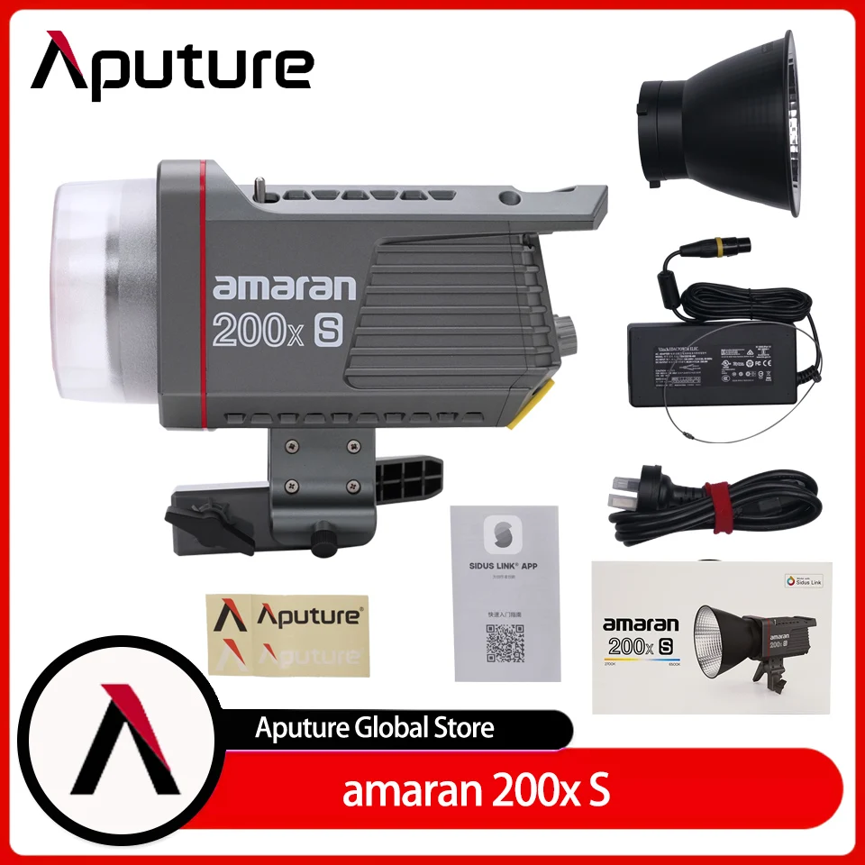 Двухцветный прожектор Aputure Amaran 200x S, 200 Вт, COB, для фото, 2700-6500K, управление через приложение, Amaran 200d S/100x S/100d S