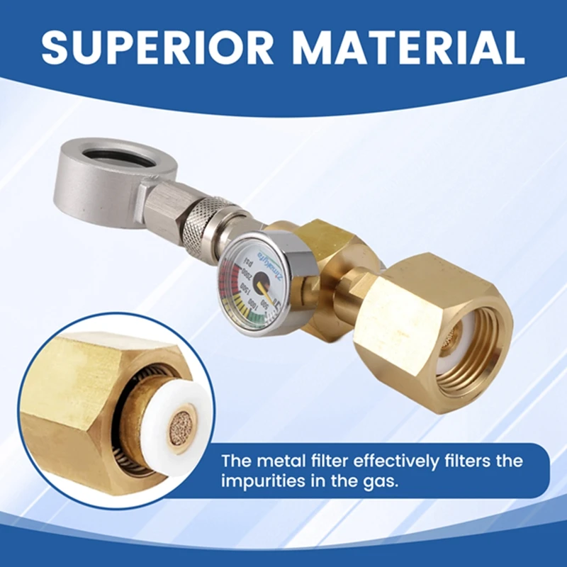 AU04-адаптер для заправки CO2 с содой и водой цилиндра быстрого подключения Sodastream