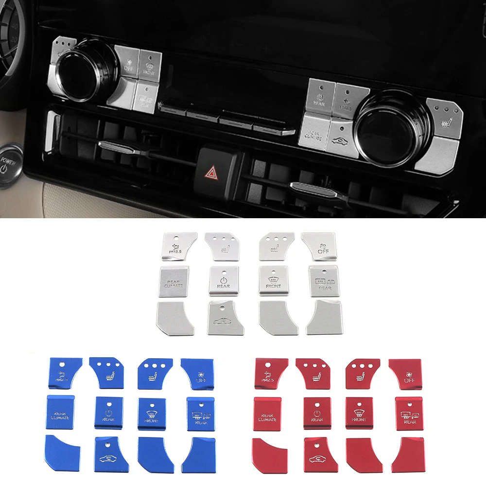 

For Toyota Highlander XU70 2022 Center Console Air Conditioner AC Switch Button Protector Sticker Interior Styling Cover Trim