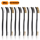 Набор для чистки тактического пистолета, двусторонний инструмент для чистки винтовки, из стали, нейлона, латуни, насадки, 9 шт.