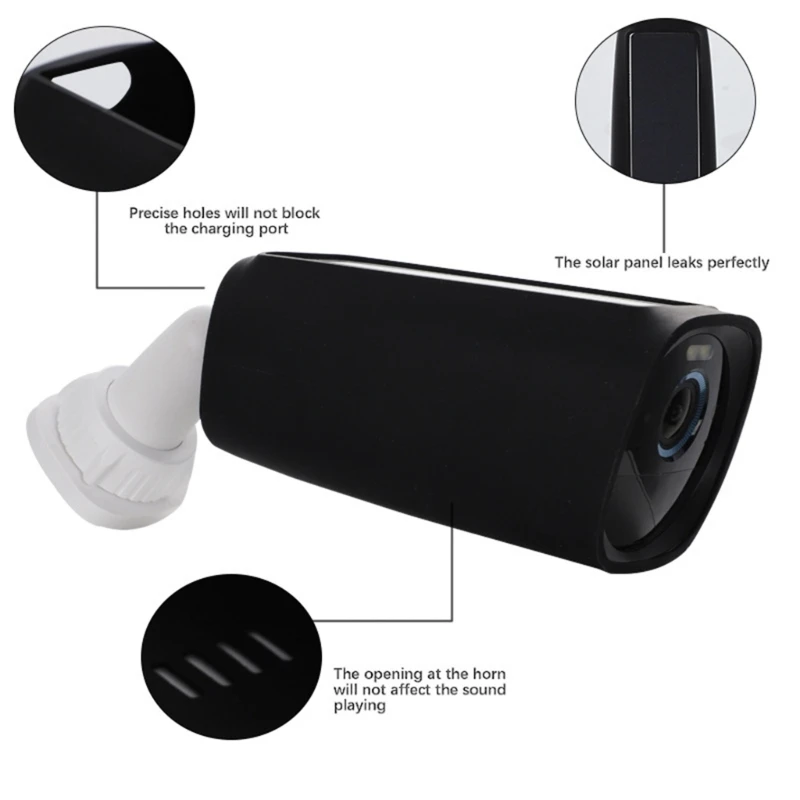 

Security Camera Protective Cover Silicone Case Cam Protect Cover Shockproof Waterproof Sleeve Suitable for eufy3 DXAC