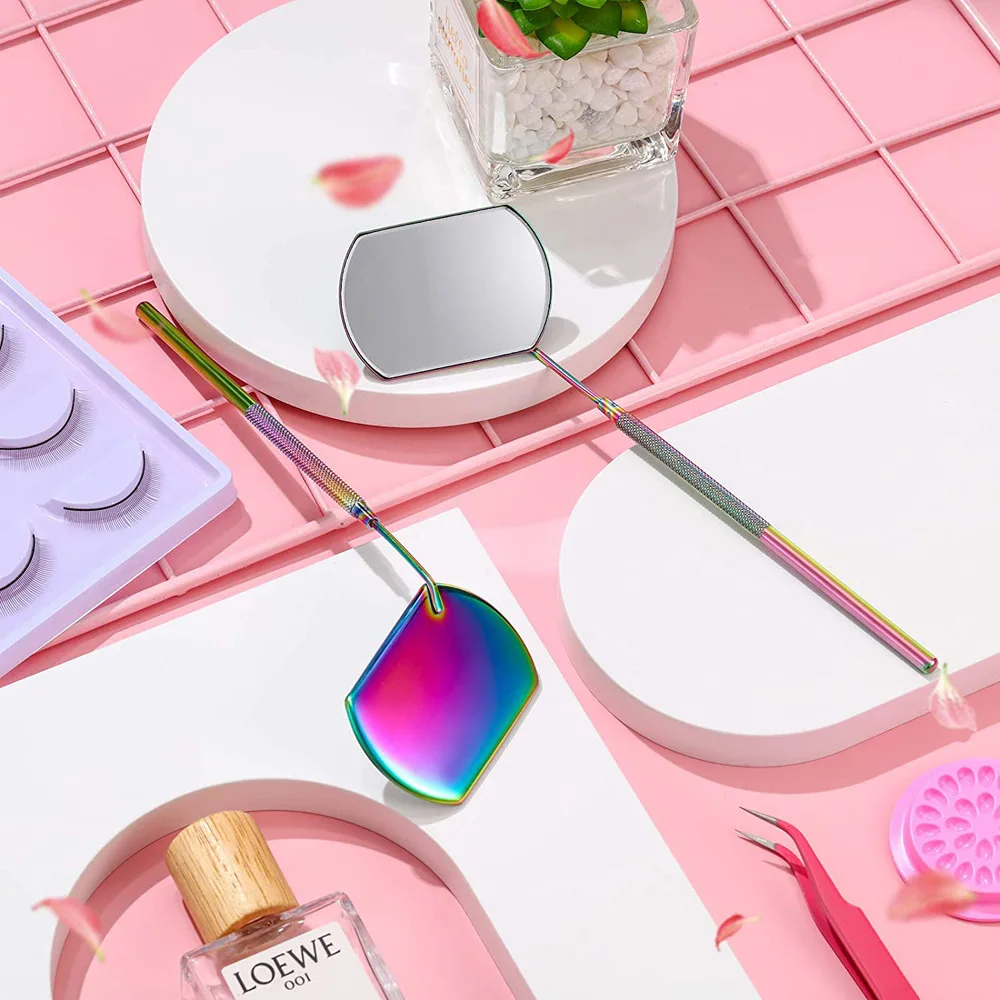 Портативное зеркало для ресниц увеличительное макияжа многофункциональное