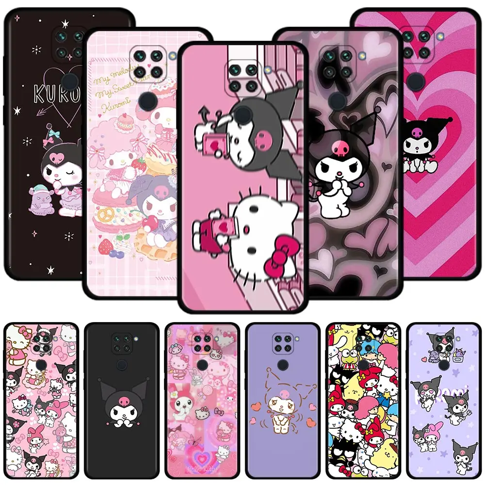 

Cover For Xiaomi Redmi Note 11S 11T 10 8 Pro 9S 9T 9 8T 8 Case for Redmi K50 K40 10C 9A 9C 9 Hello Kitty Kuromi My Melody Family