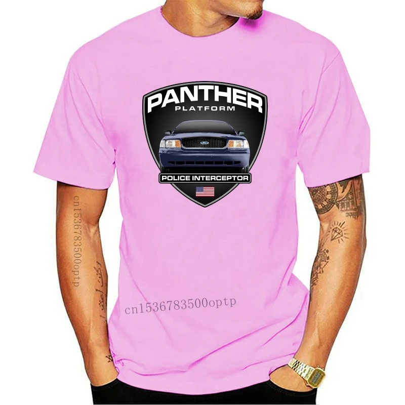 

Camiseta de pantera con plataforma para hombre, camisa Unisex con estampado de coche negro, CVPI, nueva