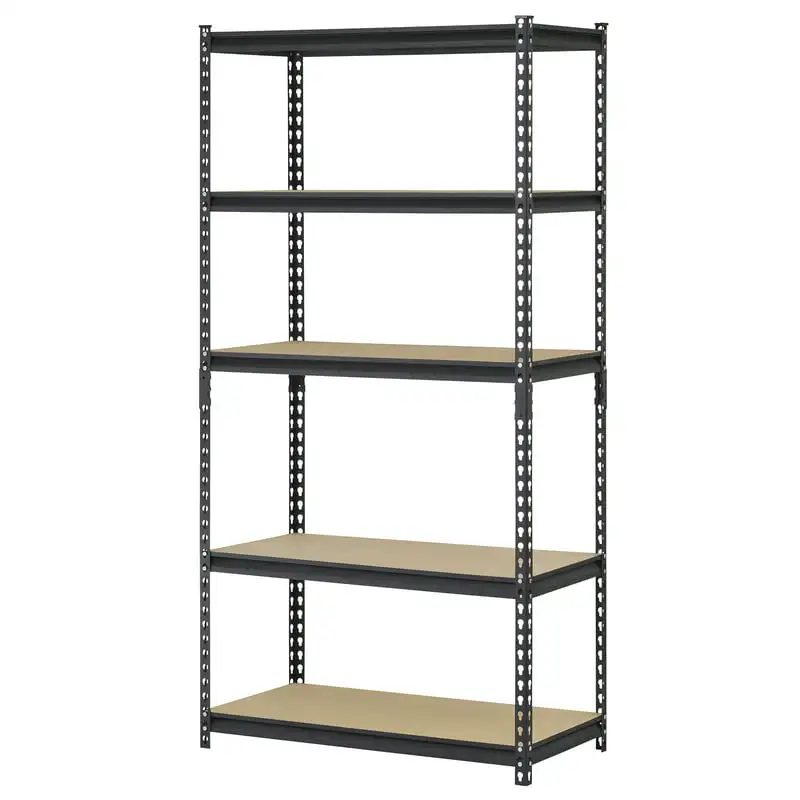

x 18"D x 72"H 5-Tier Steel Shelving; 800 lb. Capacity per Shelf; Black