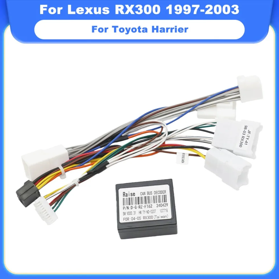16-контактный адаптер Canbus Box G-FT-RZ-62 для Lexus RX300 1997-2003 Toyota Harrier с жгутом проводов, кабелем, автомобильным радиоприемником Android (art.: 3920d3e495c44) - 3920d3e495c44