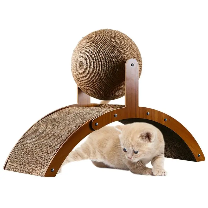

Scratching Posts For Indoor Cats Arch Vertical Indoor Kitten Scratching Post Cat Scratching Ball Scratcher Toy With Ball For