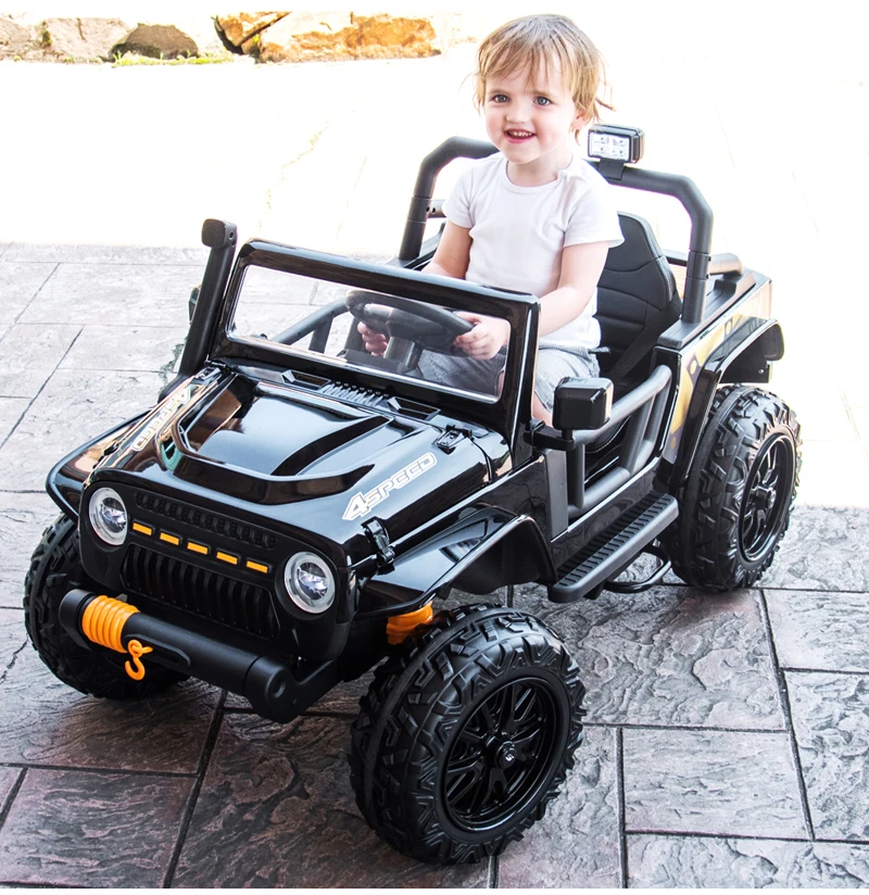 

Детский Электрический игрушечный автомобиль с четырьмя колесами, USB, Bluetooth, 2,4G, FM