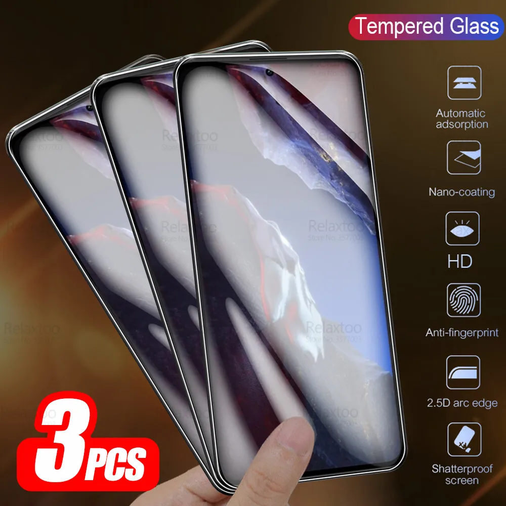 

3Pcs Tempered Glass For Poco F5 Pro Protective Glass PocoF5 F5Pro Little Pocco F5 F 5 5F 2023 Screen Protector Safety Cover Film