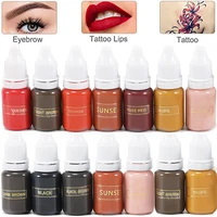 10ml permanent makeup color natural eyebrow dye plant tattoo ink microblading pigments for tattoos eyebrow lips body art beauty