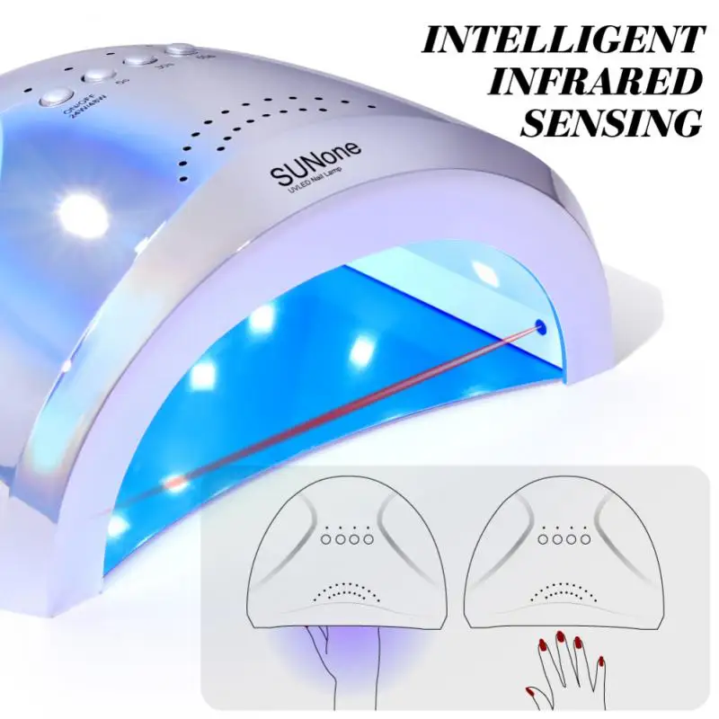 

48W UV LED Nail Dryer Gel Nail Polish Nail Dryer Nail Lamp Smart Sensor Phototherapy Lamp Quick-drying Nail Art Tool Manicure