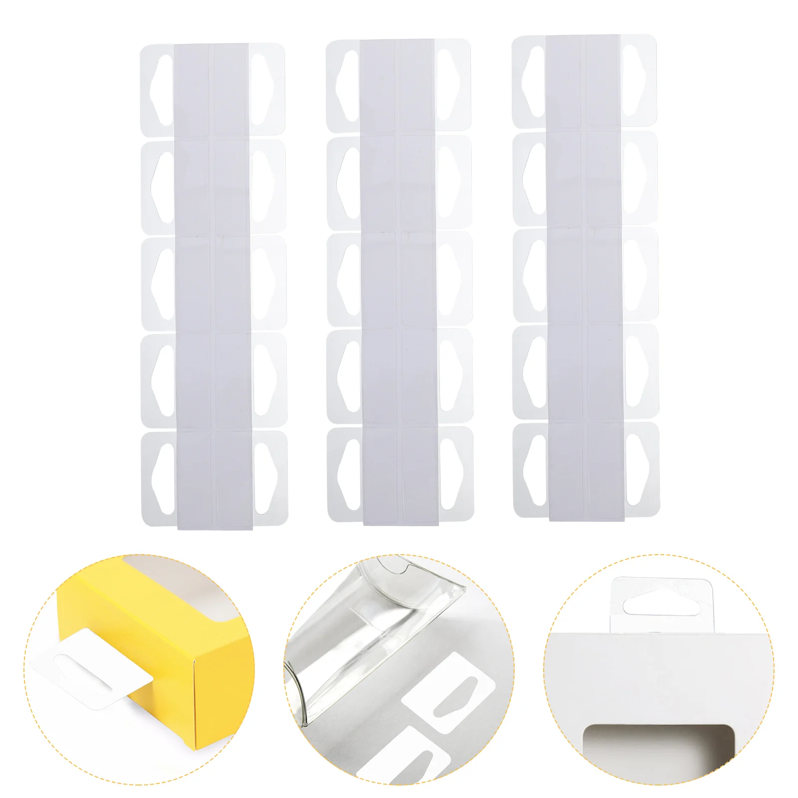 

Peg Hooks For Pegboard Triangular Hole Hook Display Hooks PET Show For Shopping Mall Self-adhesive Practical Clear