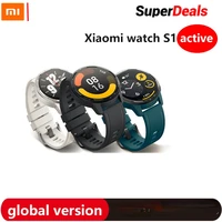 new xiaomi watch s1 active smartwatch 1 43 inch amoled display 5atm heart rate sensor bluetooth answer call wrist watch