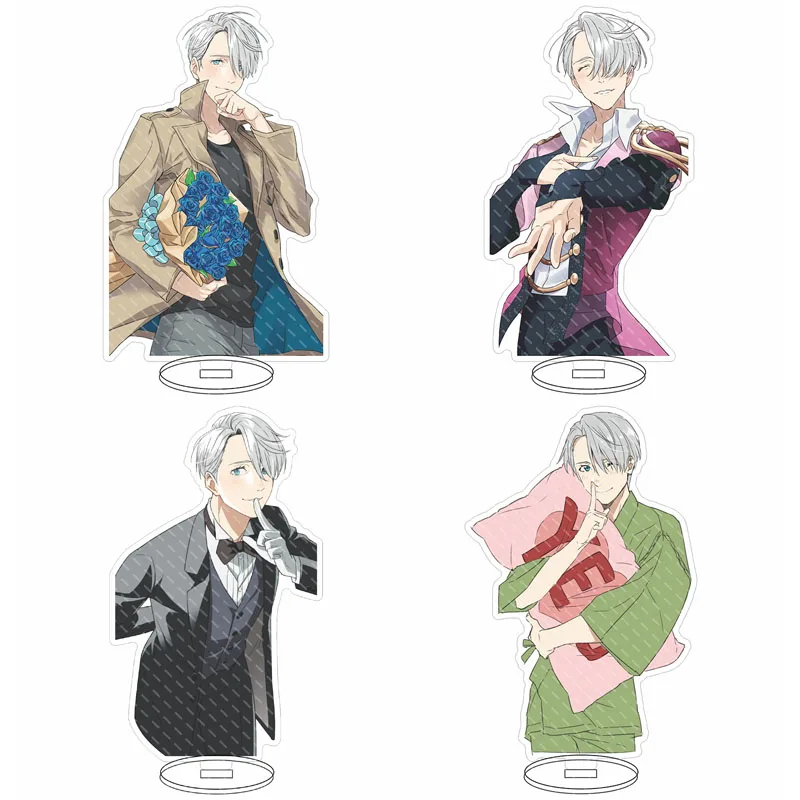 

1 шт. новый аниме Юри! На ледяной телефон, Katsuki Yuri Victor Nikiforov Yuri Plisetsky акриловая модель на подставке, фигурка, игрушки