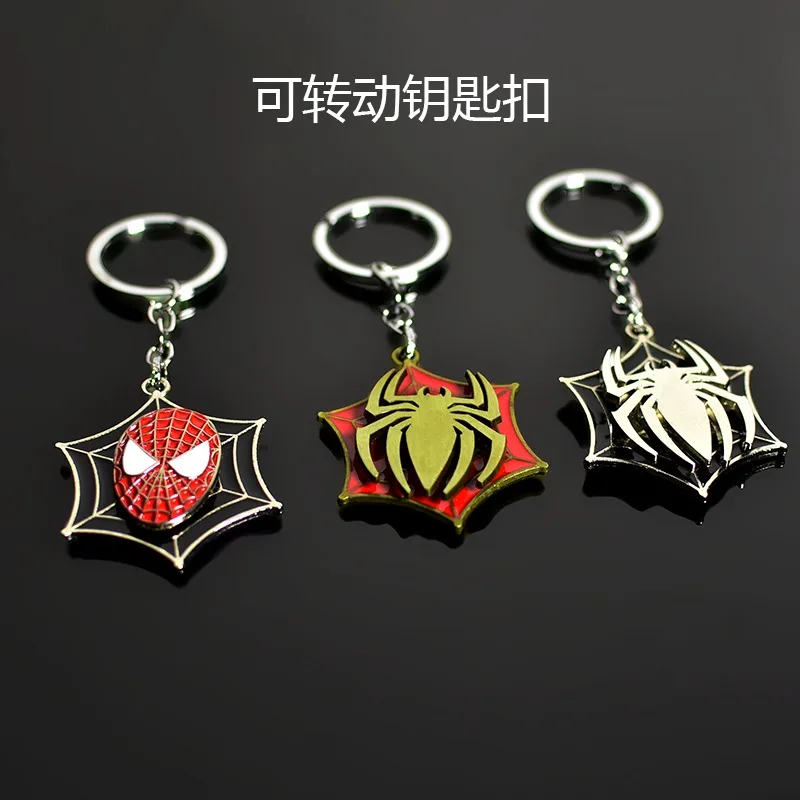 Marvel Мстители Человек-паук креативный мультяшный брелок-подвеска-поседа-спиннер