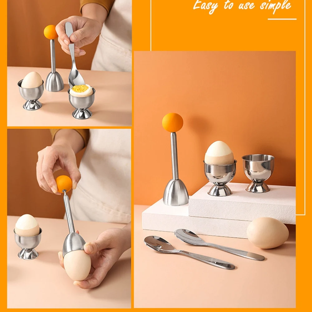 Набор топперов для яиц инструмент разделения мягких вкрутую 2 чашки