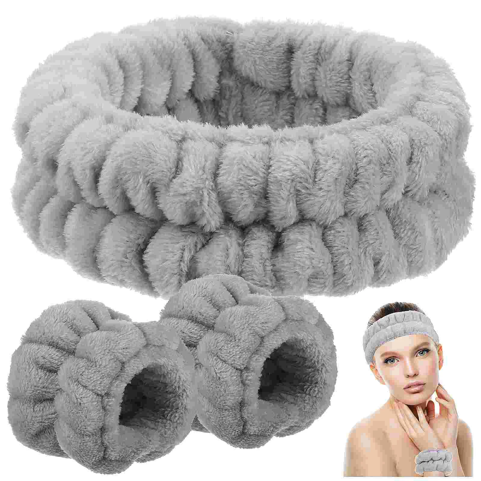 

Wash Belt Face Headband Wristband Skincare Headbands Women Spa Semi-finished Product