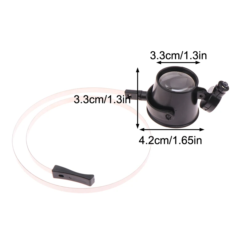 15-кратная ремонтная лупа с креплением на голову со светодиодной лампой, регулируемые часы для ремонта ювелирных изделий, лупа, инструменты для часовщика, аксессуары