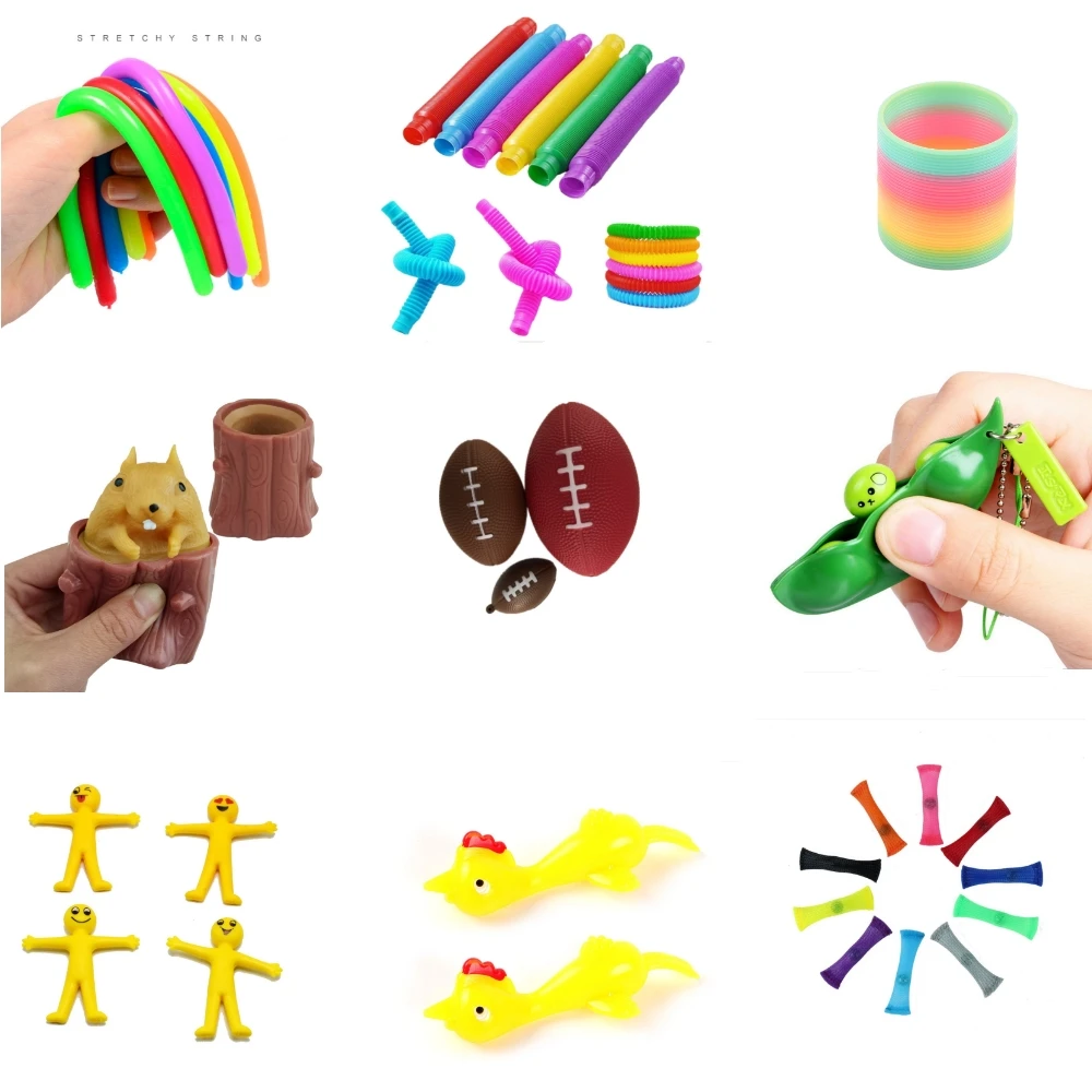 

15pcs Squishy Toy Cute Animal Antistress Ball Squeeze Decompression Toy DIY Abreact Soft Squishi Stress Relief Toys Funny Gift