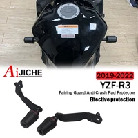 fit for yamaha yzfr3 yzf r3 2019 2022 new motorcycle falling protection frame slider fairing guard crash pad protector