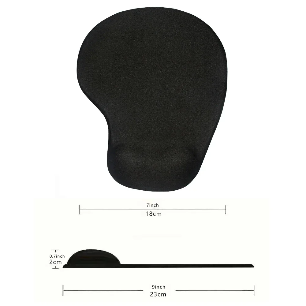 Коврик для мыши черного цвета мягкий гладкий тонкий нескользящий с принтом Love